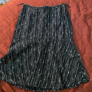 Black and white work skirt